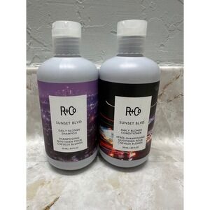 R+Co Sunset Blvd Daily Blonde Shampoo and‎ Conditioner Set 8.5oz